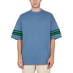 AMBUSH Striped Sleeve T-Shirt Men BLUE T-Shirts